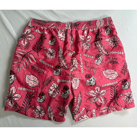 Wes and Willy‎ Georgia Bulldogs Swimtrunks - Red Mens LARGE - Picture 6 of 12